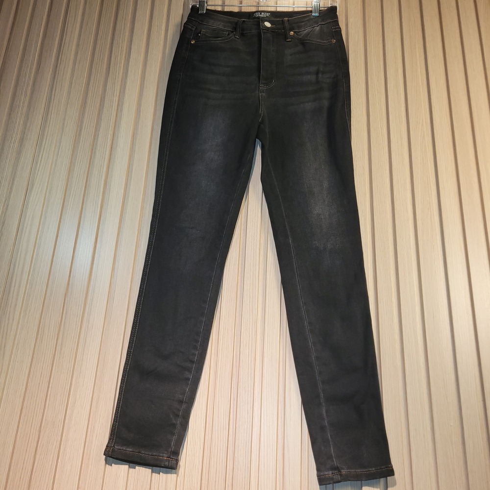 Judy Blue Skinny Fit Jeans Womens 7/28 Black Good High Rise Stretch JB88768 BK